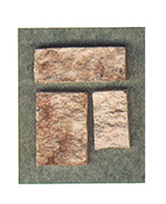 Dollhouse Miniature Cut Stone Veneer Brown 72Sq